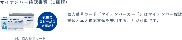 書類の組み合わせ例1